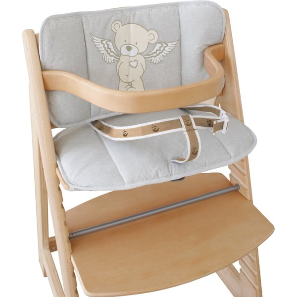 Sivá vložka do jedálenskej stoličky Heartbreakerbär – Roba-image-1