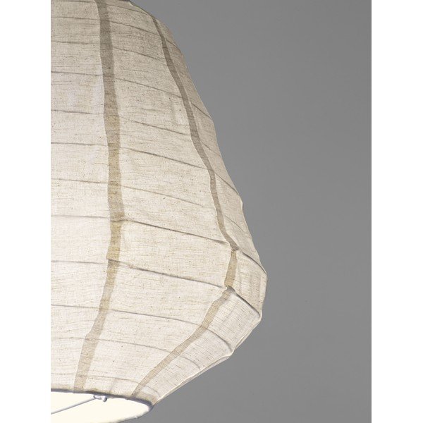 Biele ľanové závesné svietidlo ø 36 cm Linnet – Nova Luce-image-4