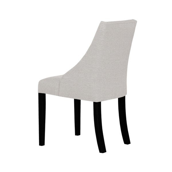 Krémovobiela stolička s čiernymi nohami Ted Lapidus Maison Absolu-image-4