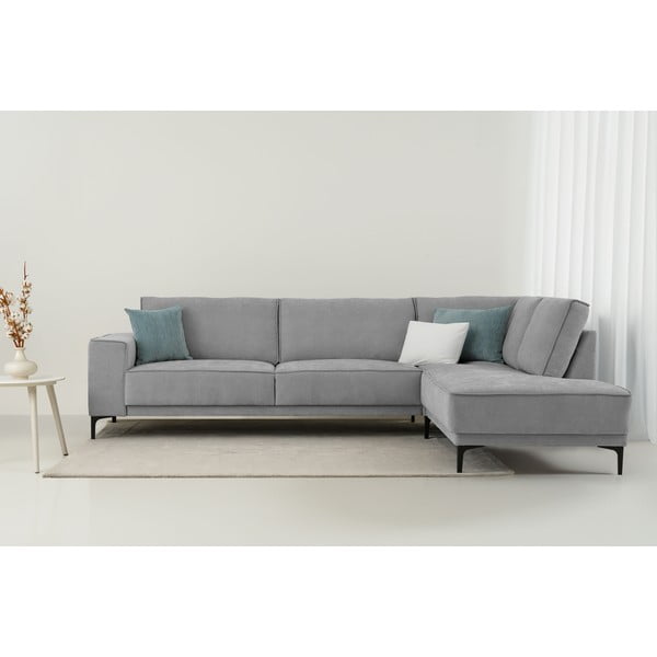 Sivá rohová pohovka (pravý roh/do L) Copenhagen – Scandic-image-1