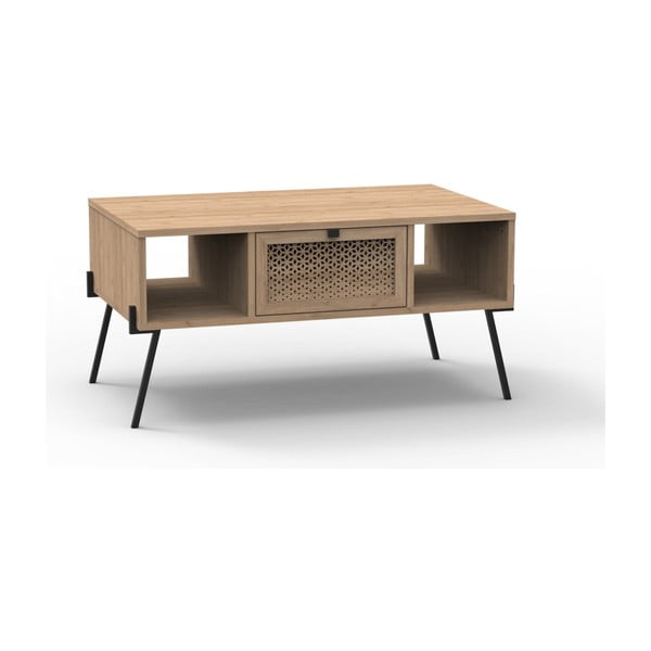 Konferenčný stolík v dekore duba v prírodnej farbe 60x100 cm Evan – Marckeric