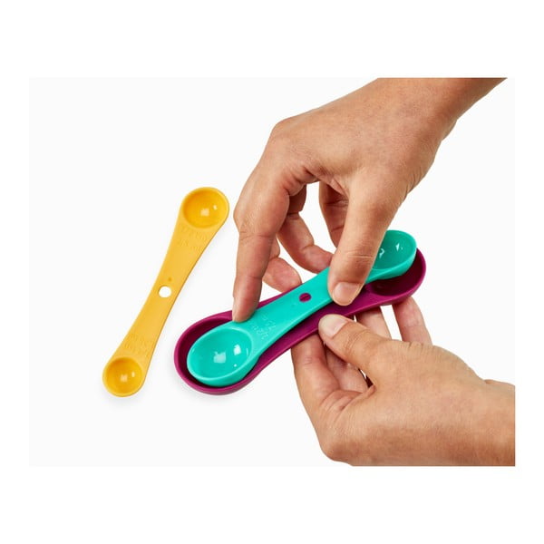 Sada 3 farebných odmeriek Metaltex Spoons-image-1