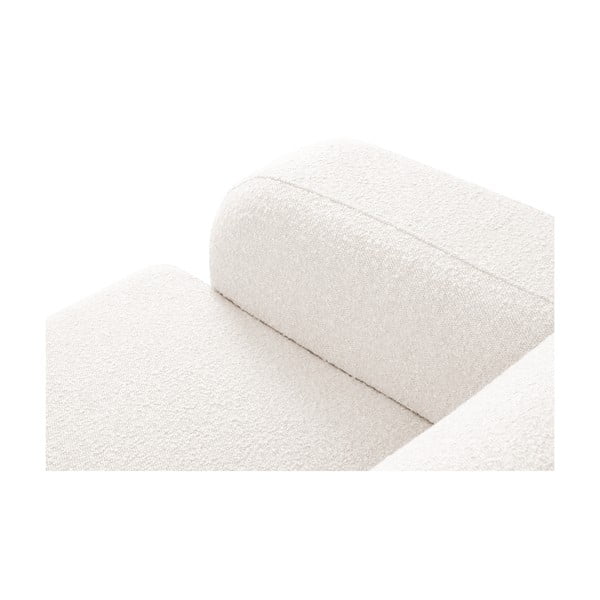 Biela rohová pohovka z textílie bouclé (pravý roh) Molino – Micadoni Home-image-4