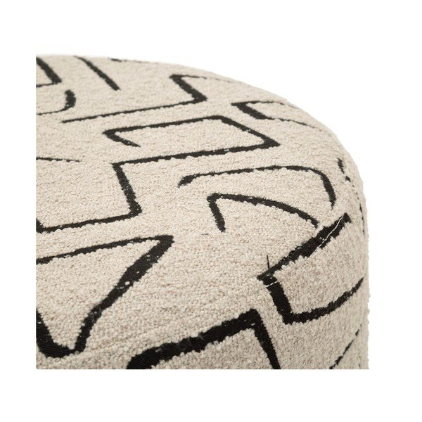 Béžový taburet z textílie buklé Nairobi – Mauro Ferretti-image-2