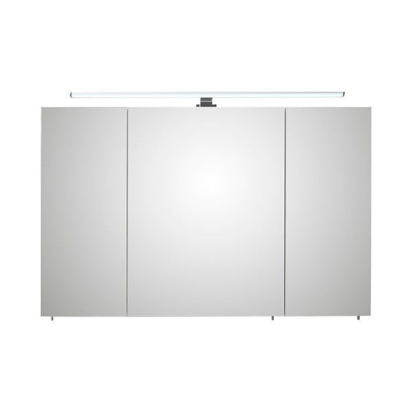 Biela závesná kúpeľňová skrinka so zrkadlom 110x70 cm Set 360 - Pelipal