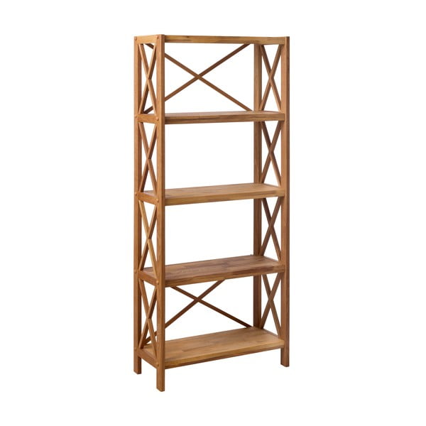 Regál z dubového dreva v prírodnej farbe 70x161 cm X-Shelf – Unique Furniture-image-2