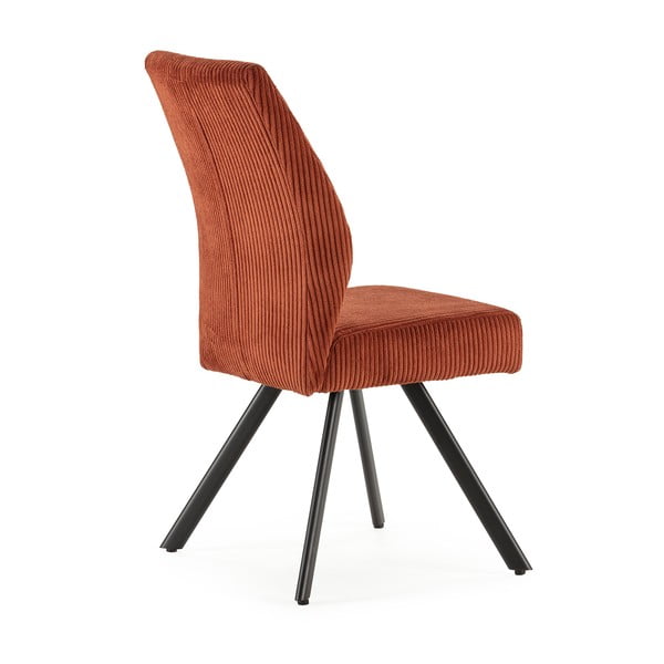 Oranžové menčestrové jedálenské stoličky v súprave 2 ks Anibal – Marckeric-image-4