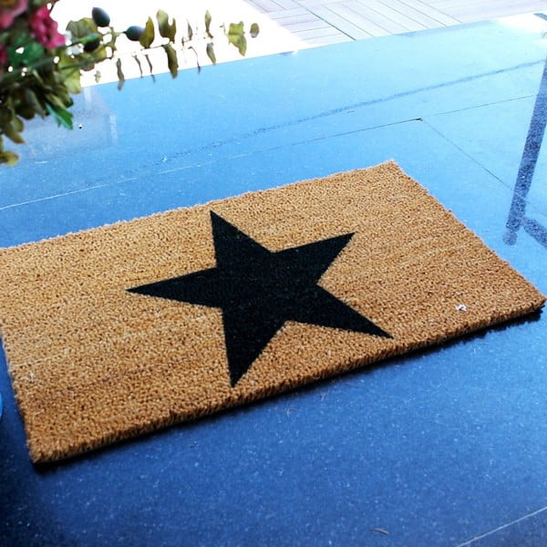 Rohožka Doormat Black Star, 70 × 40 cm