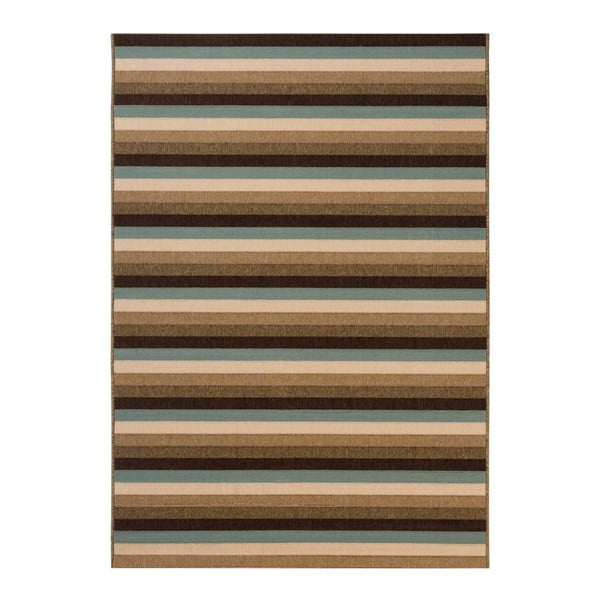 Hnedo-béžový koberec vhodný do exteriéru Verandal, 170 × 120 cm