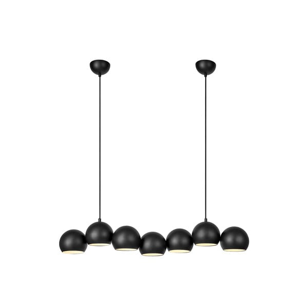 Čierne závesné svietidlo s kovovým tienidlom Cupolo – Markslöjd