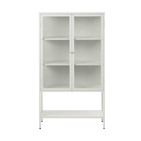 Biela kovová vitrína 88x132 cm Carmel – Unique Furniture