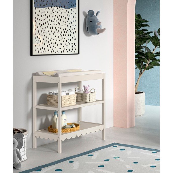 Béžový prebaľovací pult s prebaľovacím pultom Swingo – Vipack-image-1