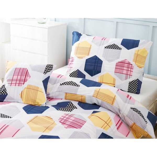 Trojdielne obliečky na jednolôžko z mikrosaténu 140x200 cm Amelie – My House-image-1