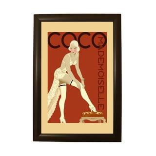 Plagát v čiernom ráme Piacenza Art Coco, 33,5 x 23,5 cm