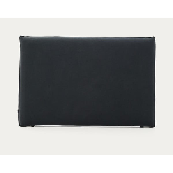Antracitové čalúnené čelo postele 180x118 cm Jaira – Kave Home-image-4