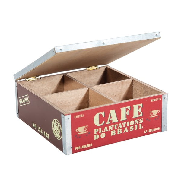 Škatuľka so 4 priehradkami Café