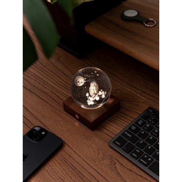 Prenosná svetelná dekorácia na USB ø 8 cm Amber – Gingko-image-4