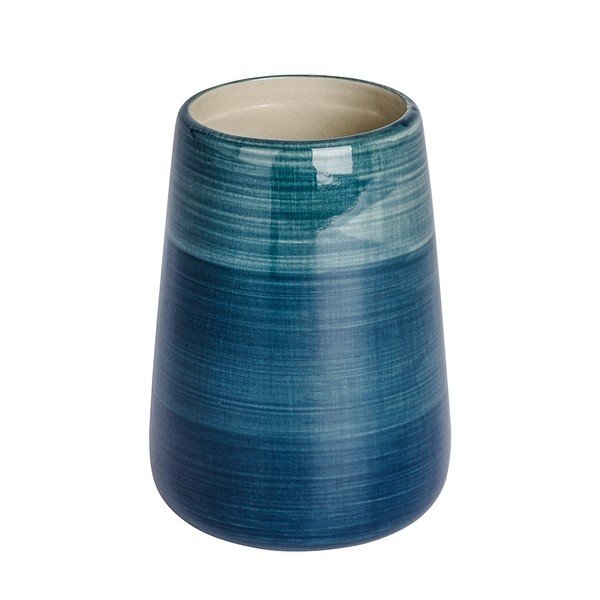 Petrolejovomodrý kelímok na zubné kefky Wenko Pottery-image-1