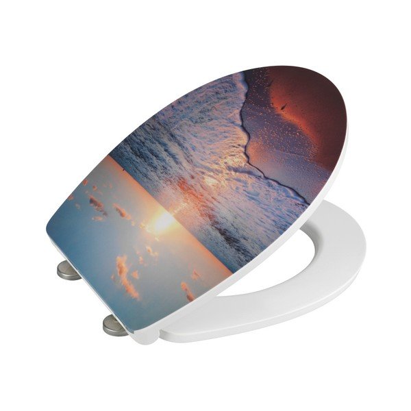 WC sedadlo s jednoduchým zatváraním Wenko Sunset, 46 × 39 cm-image-2