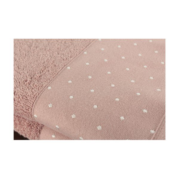 Súprava 2 púdrovoružových bavlnených uterákov Patricia, 50 x 90 cm-image-1