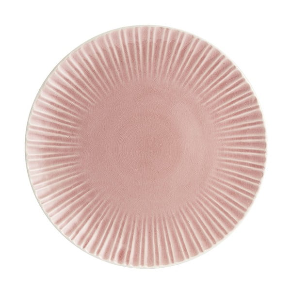 Ružový kameninový tanier Ladelle Mia, ⌀ 27,5 cm
