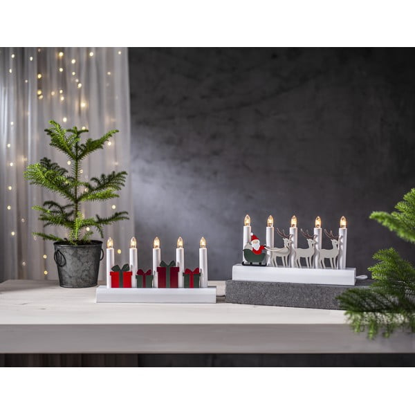 Červená/biela vianočná svetelná dekorácia do zásuvky Julia – Star Trading-image-3