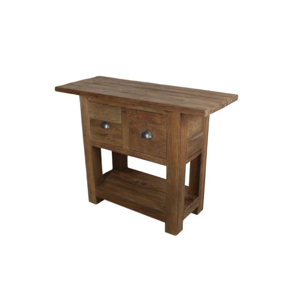 Odkladací stolík z teakového dreva HSM Collection Tula, 40 x 120 cm