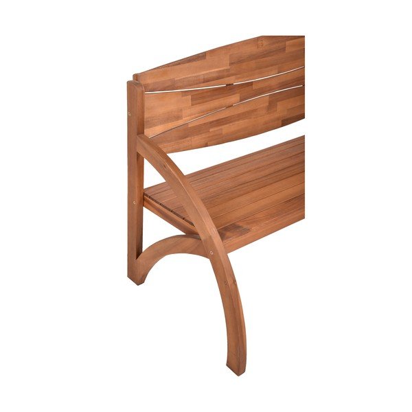 Hnedá drevená záhradná lavica Hadia – Garden Pleasure-image-1