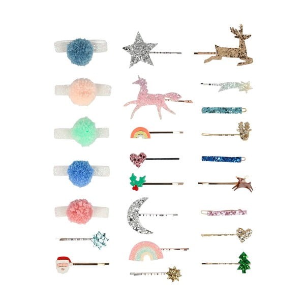 Adventný kalendár Hair Accessories – Meri Meri-image-3