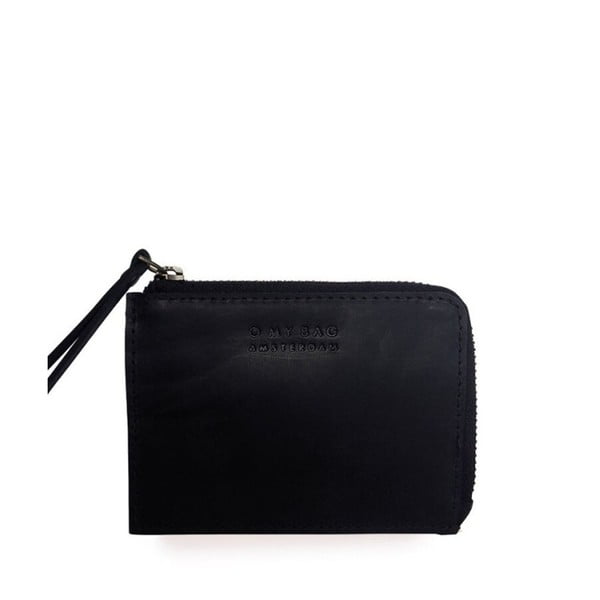 Čierna kožená peňaženka na drobné O My Bag Clue