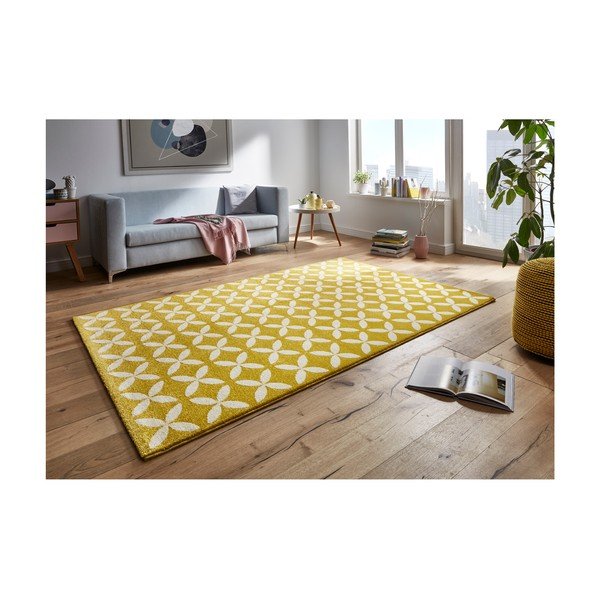 Žltý koberec Mint Rugs Tiffany, 290 × 200 cm-image-3