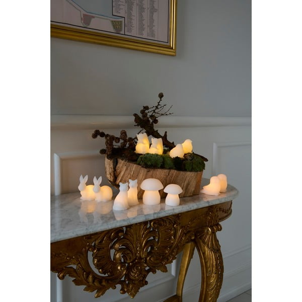 Biela vianočná svetelná dekorácia 2 ks ø 9 cm Elvina – Sirius-image-1