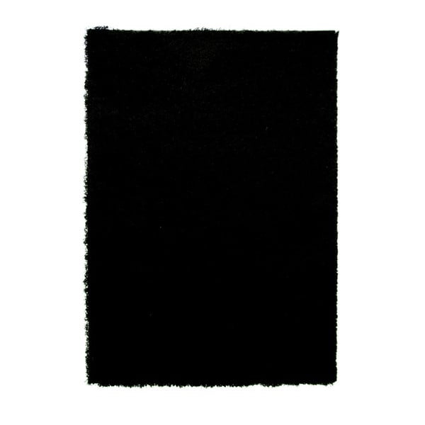 Čierny koberec Flair Rugs Cariboo Black, 80 × 150 cm