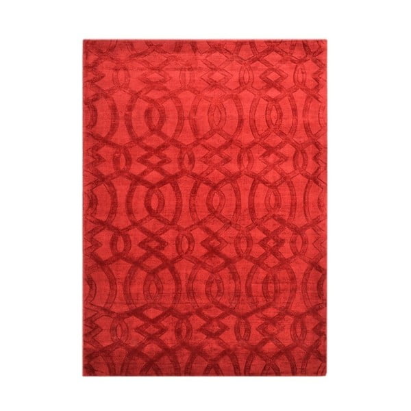 Červený viskózový  koberec The Rug Republic Sparky, 230 x 160 cm
