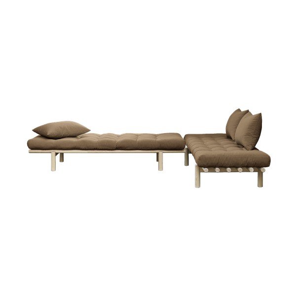 Pohovka s hnedým poťahom Karup Design Pace Natural/Mocca-image-4