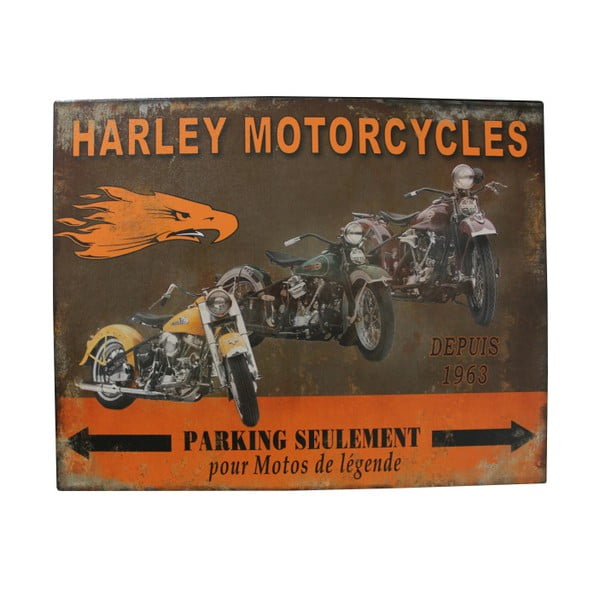 Kovová ceduľa Antic Line Harley Mororcycles