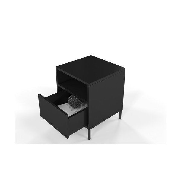 Čierny nočný stolík Skandica Mirka-image-3