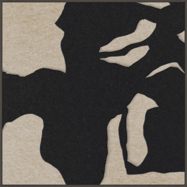 3D obraz s rámom/akustický 102x102 cm Silent Shadow 1 – Malerifabrikken