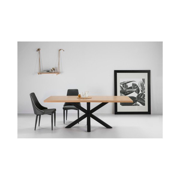 Jedálenský stôl v dubovom dekóre Marckeric Ainoa, 200 x 100 cm-image-2