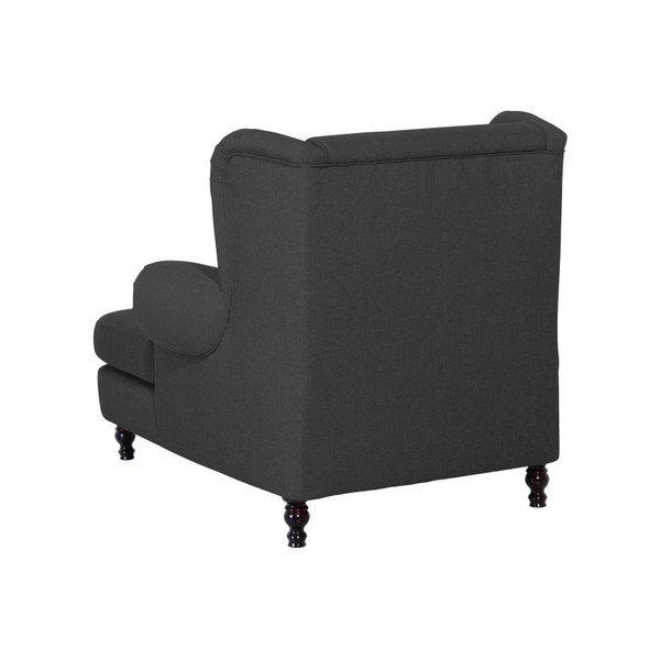 Čierne kreslo ušiak Max Winzer Mareille Black-image-1