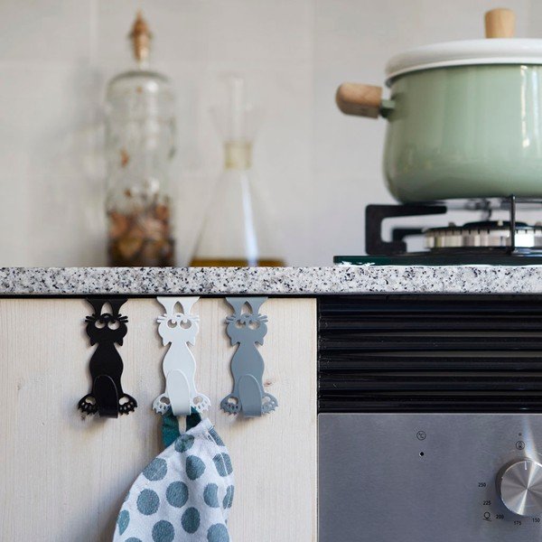 Závesné kovové háčiky v súprave 3 ks Curious Cats – Balvi-image-1