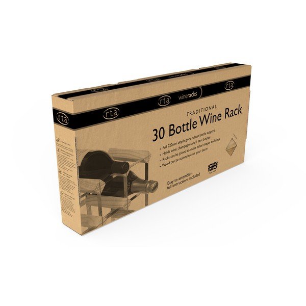 Regál na víno z dubového dreva na 30 fliaš - RTA-image-4