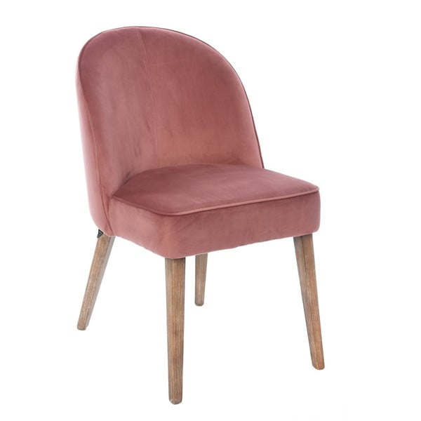 Ružová zamatová stolička Miloo Home Dean