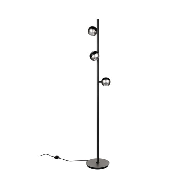 Čierna/v striebornej farbe LED stojacia lampa (výška  150 cm) Orbit – Trio Select-image-2