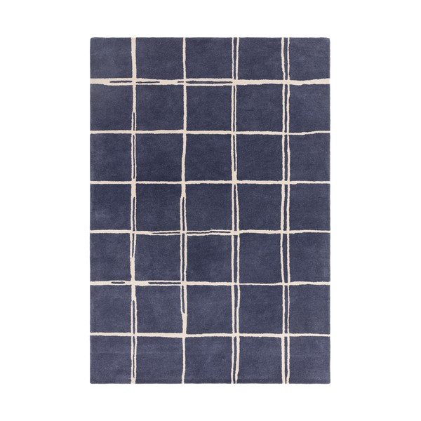 Modrý ručne tkaný vlnený koberec 160x230 cm – Asiatic Carpets