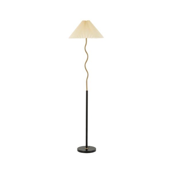 Čierna/v zlatej farbe stojacia lampa (výška  172 cm) Closy – Mauro Ferretti