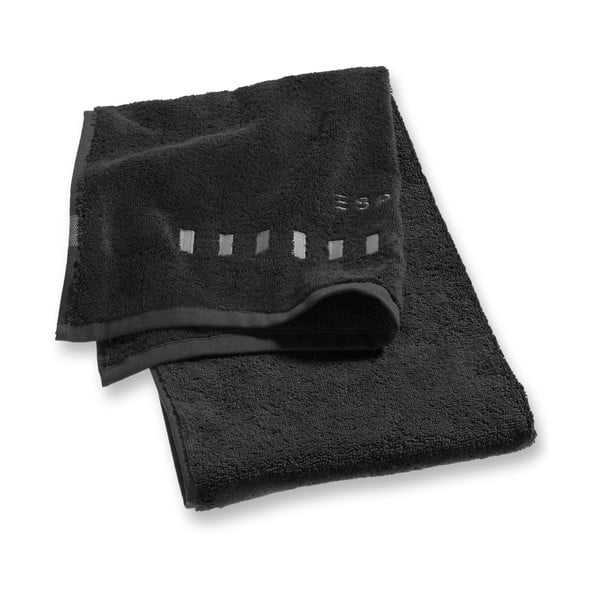 Čierny uterák Esprit Solid, 35 x 50 cm
