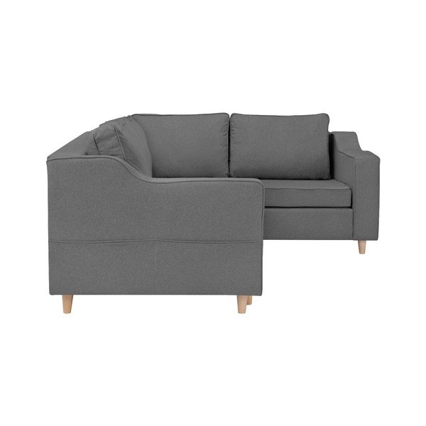 Sivá rozkladacia štvormiestna pohovka Mazzini Sofas Jonquille, pravý roh-image-4