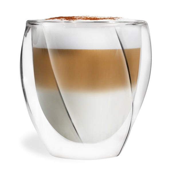 Dvojstenné hrnčeky na cappuccino v súprave 2 ks 250 ml Cristallo – Vialli Design