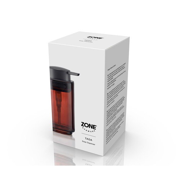 Hnedý sklenený dávkovač mydla 250 ml Tada – Zone-image-4